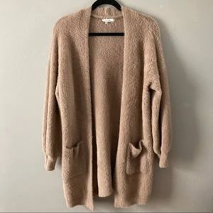 SHIPS FREE!! Sioni Super Soft Plush Fuzzy Open Front Cardigan Sweater - Size M